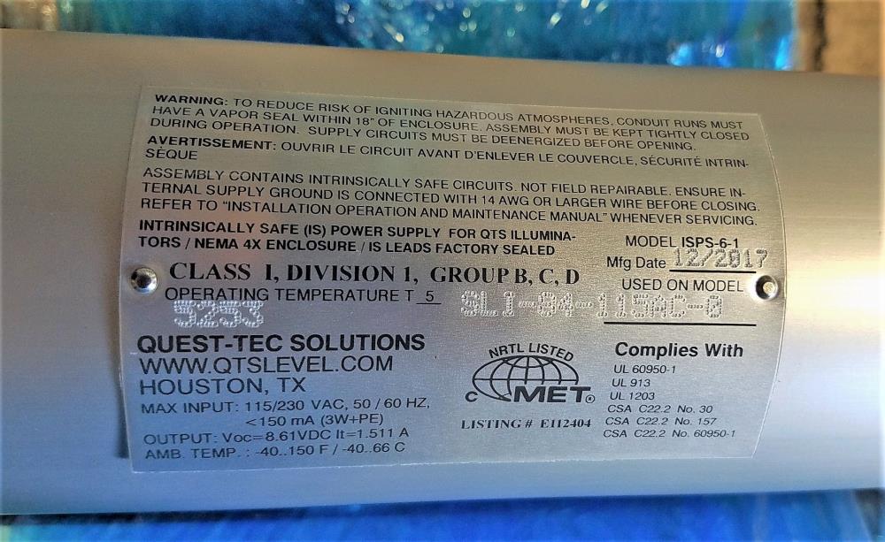 Quest-Tec See-Level Illuminator ISPS-6-1 / Model: ISPS-6-1 / SLI-84-115AC-0